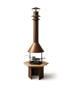 Luksus BBQ Grill med rund skorsten