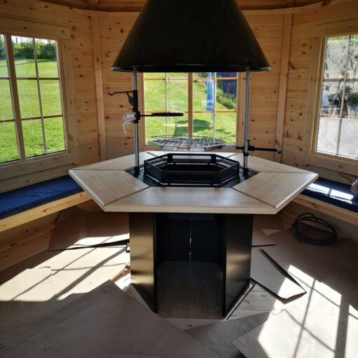 Luksus BBQ Grill med rund skorsten
