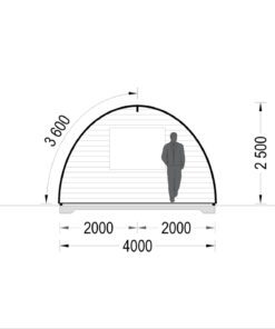 Havehus BRETA (44 mm), 4x10 m, 40 m²