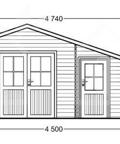 Bjælkehytte BENINGTON 13m²