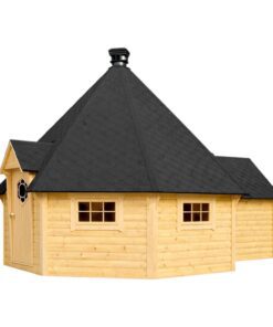 Grillhytte med forlængelse 25.0 m² + 4.46 m²