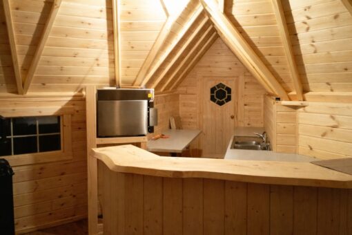 Grillhytte med forlængelse 25.0 m² + 4.46 m²