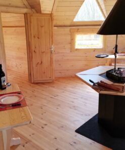 Grillhytte med forlængelse 25.0 m² + 4.46 m²