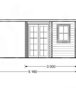 Havehus med terrasse AISNE PLUS 9m²