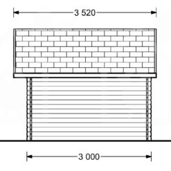 Bjælkehytte BENINGTON 13m²