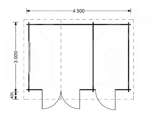 Bjælkehytte BENINGTON 13m²