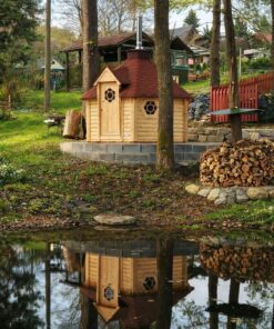 Saunahytte 9.2 – rummelig luksus sauna til haven