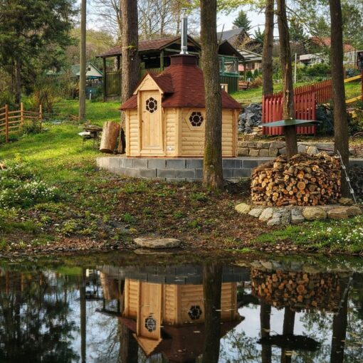 Saunahytte 9.2 – rummelig luksus sauna til haven