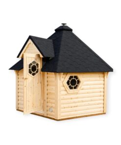 Saunahytte 9.2 – rummelig luksus sauna til haven