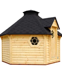 Saunahytte 9.2 – rummelig luksus sauna til haven