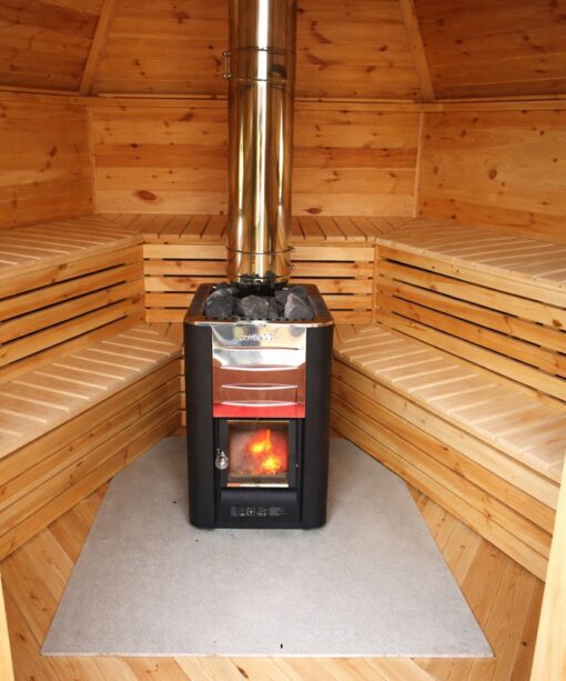 Saunahytte 9.2 – rummelig luksus sauna til haven