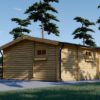 Bjælkehytte med terrasse ALTO 31m², 44mm