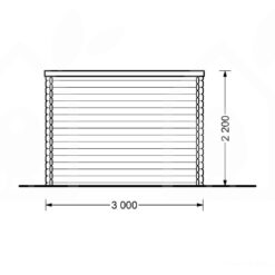 Havehus med terrasse AISNE PLUS 9m²