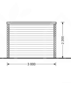 Havehus med terrasse AISNE PLUS 9m²