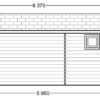Gæstehus bjælkehytte NICA 36m² - Plan