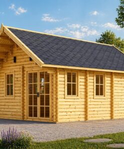 Træhytte med hems SCOOT, 27 m² + 9 m²