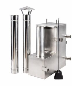 Indvendig ovn, Skorsten, Aske skovle for vildmarksbad 10 kw