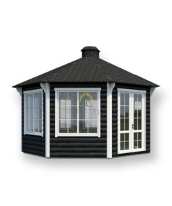 Træpavillon med grill 16,5 m²