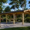 Træcarport 18 m² (3m x 5.95m)