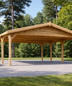 Klassisk dobbelt carport 36 m²