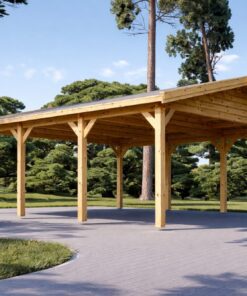 Klassisk dobbelt carport 36 m²