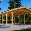 Træcarport 18 m² (3m x 5.95m)