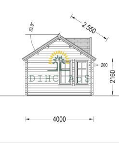 Havekontor Bruxelles 22m², 44mm