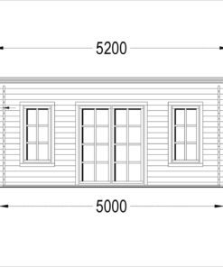 Havekontor ESSEX 19.9m², 44mm