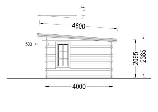 Havekontor ESSEX 19.9m², 44mm