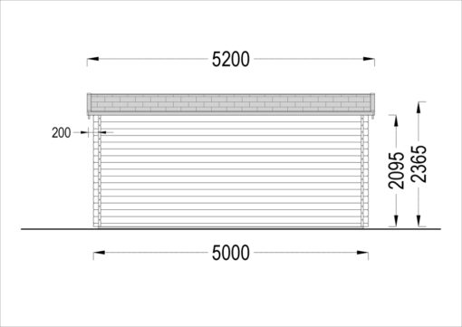 Havekontor ESSEX 19.9m², 44mm