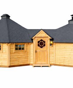 Dobbelt Grillhytte (9,2 m² + 16,5 m²) med 3,55 m² Gang