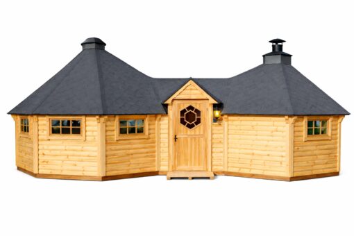 Dobbelt Grillhytte (9,2 m² + 16,5 m²) med 3,55 m² Gang