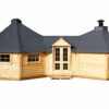 Dobbelt Grillhytte (9,2 m² + 16,5 m²) med 3,55 m² Gang