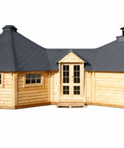 Dobbelt Grillhytte (9,2 m² + 16,5 m²) med 3,55 m² Gang