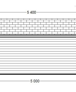 Gæstehus ROYAL 25m² med terrasse - Plan