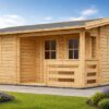 Kolonihavehus NANTES (44 mm), 6 × 4,7 m, 24 m² + 3,5 m² terrasse