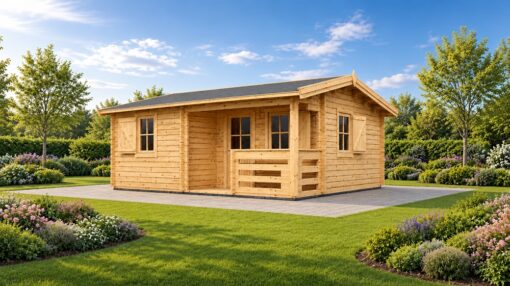 NANTES (44 mm), 6 × 4,7 m, 24 m² + 3,5 m² terrasse