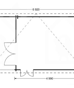 Træhytte Carl 19.9m² + terrasse