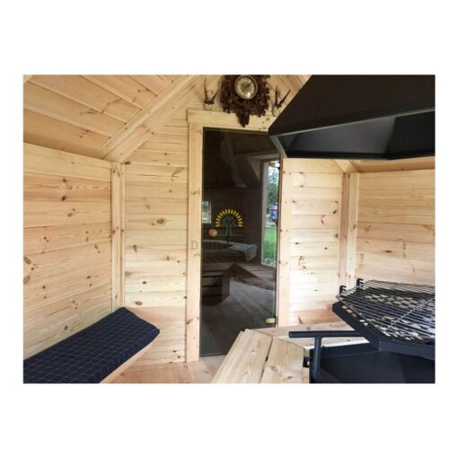 9.2m² Grillhytte med 3.57 m² sauna udvidelse