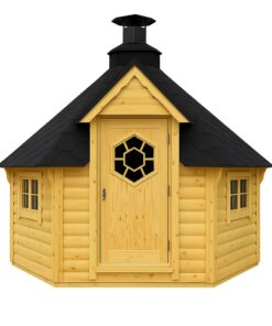 Finske Grillhytte 9.2 m² med 2.5 m saunaudvidelse