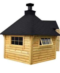 Finske Grillhytte 9.2 m² med 2.5 m saunaudvidelse