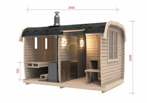 Sauna Bus 3.5 m x 2.3 m
