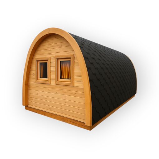 Isoleret Camping Pod 3m x 5.9m, 6.6 m