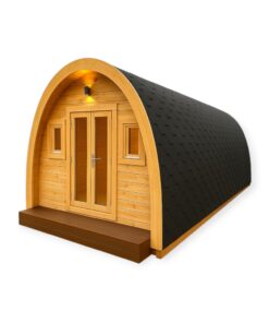 Isoleret Camping Pod 3m x 5.9m, 6.6 m