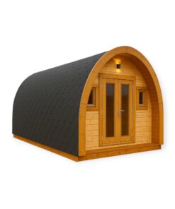 Isoleret Camping Pod 3m x 5.9m, 6.6 m