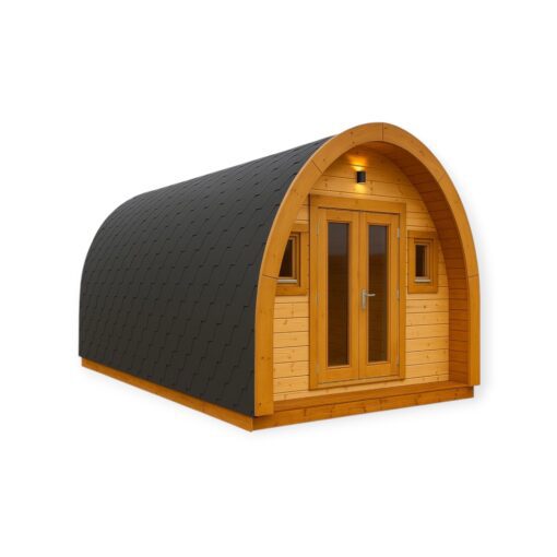 Isoleret Camping Pod 3m x 5.9m, 6.6 m