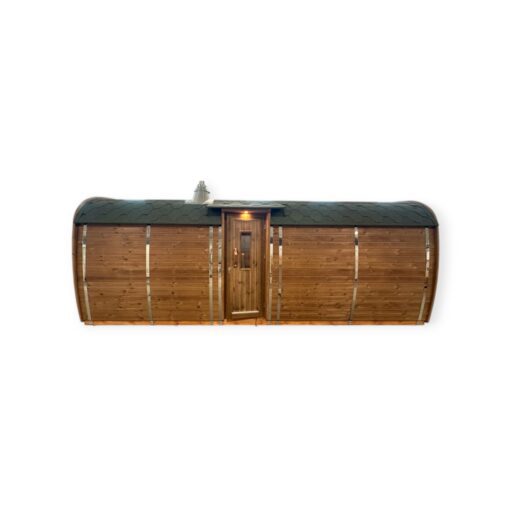 Sauna Bus 5,9 m x 2,3 m lavet af termotræ