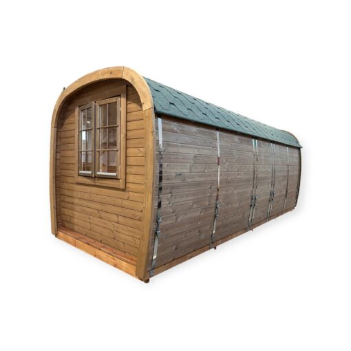 Sauna Bus 5,9 m x 2,3 m lavet af termotræ