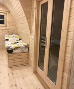 Luksus Isoleret Camping Pod 6.6m (m/sideindgang)