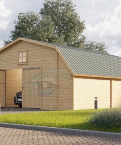 Træ Garage Texas 36m², 44mm